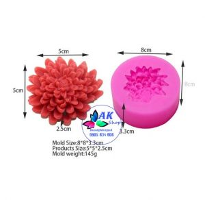 KHUÔN SILICON HOA CÚC 8CM
