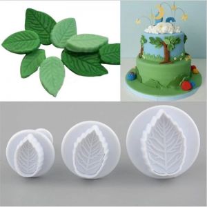 SET 3 KHUÔN CUTTER NHỰA ( LÁ HỒNG)