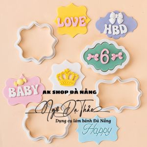 SET 4 KHUÔN NHẤN BÁNH QUY - KHUNG EU