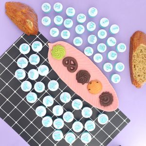 BỘ KHUÔN NHẤN LÒA XO CHỮ CÁI  - SỐ
