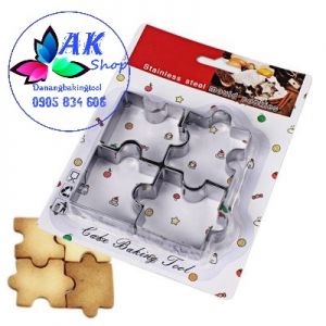 SET 4 KHUÔN CUTTER INOX (PUZZLE)