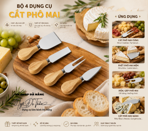 Bộ 4 món dao cắt phô mai