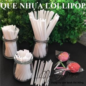 Set 100 que nhựa lollipop - kẹo mút