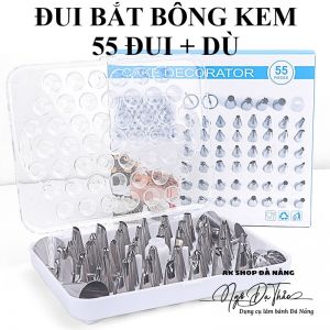 Bộ 55 đui bắt kem cơ bản