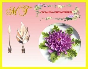 SET 2 KIM RAU CÂU HOA CÚC ĐẠI ĐÓA