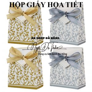 Set 10 hộp giấy socola họa tiết