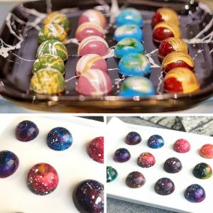 Khuôn nhựa socola bonbon AS - Bán nguyệt