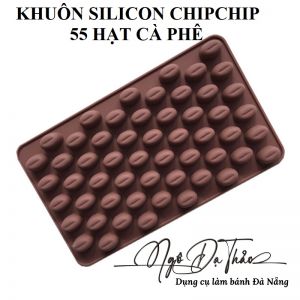 Khuôn silicon kẹo dẻo / chip chip - 55 hạt cà phê nhí