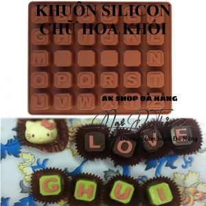 Khuôn silicon chữ cái khối