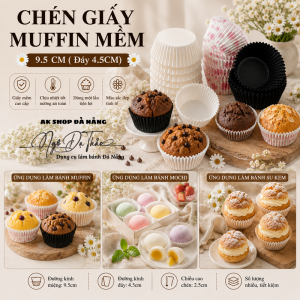 Chén giấy muffin ĐK đáy 4.5cm (9.5cm)
