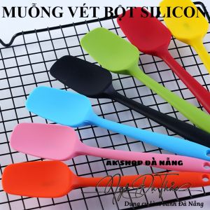 MUỖNG VÉT BỘT SPATULA - SILICON 21.5CM