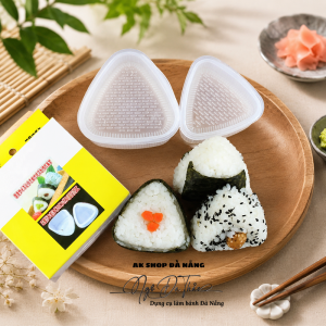 Bộ 2 khuôn nhựa tạo hình cơm TAM GIÁC