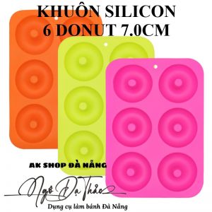 KHUÔN SILICON 6 DONUT 7.0CM