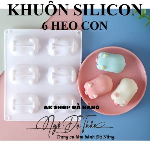 Khuôn silicon mousse 6 heo con