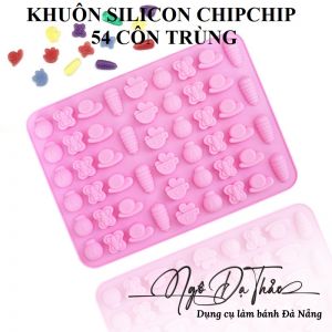 Khuôn silicon kẹo dẻo / chip chip - 54 côn trùng