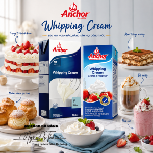 Kem sữa tươi whipping cream ANCHOR