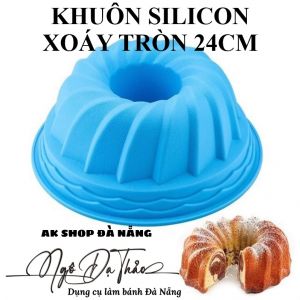 KHUÔN SILICON XOẮN TRÒN CAO 24CM