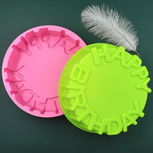 KHUÔN SILICON TRÒN HAPPY BIRTHDAY 20CM