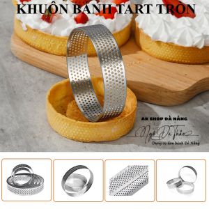 Khuôn nhôm đục lỗ bánh tart/pie tròn