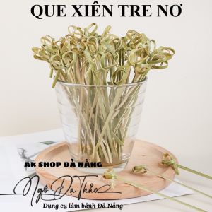 Set 100 que xiên tre decor - NƠ TRE