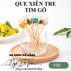 Set 100 que xiên tre decor - TIM GỖ