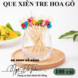 Set 100 que xiên tre decor - HOA CÚC