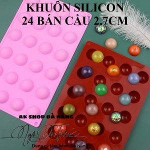 KHUÔN SILICON 24 BÁN CẦU 2.8CM