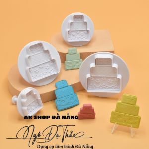 SET 4 KHUÔN NHẤN COOKIES- BÁNH SINH NHẬT