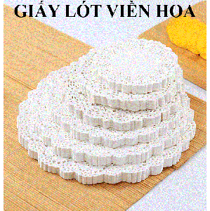Set 140 tờ giấy lót viền hoa