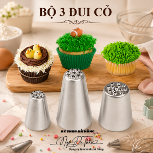 Bộ đui bắt kem 3 cái - ĐUI CỎ