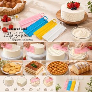 Bộ 4 dụng cụ hổ trợ chà lán và tạo hình NHỰA