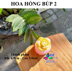 KHUÔN SILICON HOA HỒNG BÚP 2