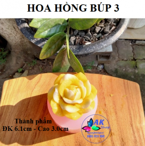 KHUÔN SILICON HOA HỒNG BÚP 3