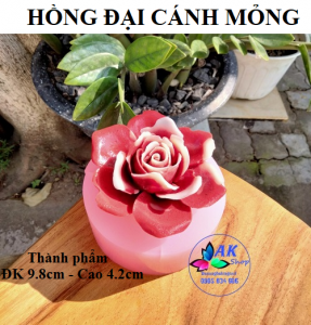 KHUÔN SILICON HOA HỒNG ĐẠI CÁNH MỎNG
