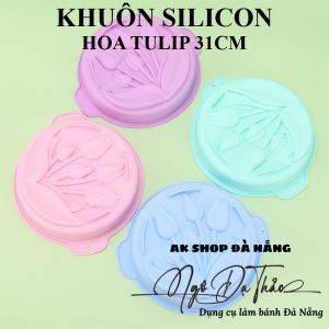 KHUÔN SILICON HOA TULIP 31.5CM