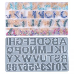 Khuôn silicon 36 chữ và số THẲNG