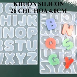 Khuôn silicon 26 chữ cái cao 4.0cm