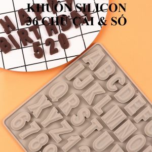 Khuôn silicon 36 chữ và số