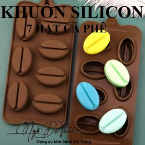 Khuôn silicon 7 hạt cà phê