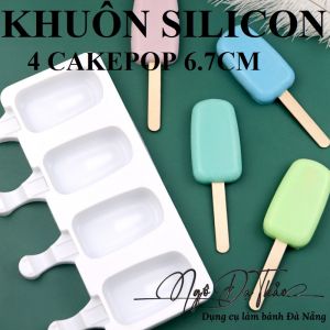 Khuôn silicon cakepop 4 que kem nhỏ