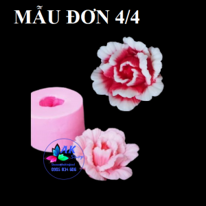 KHUÔN SILICON HOA MẪU ĐƠN 4/4