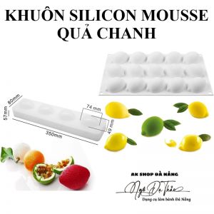 Khuôn silicon mousse quả chanh