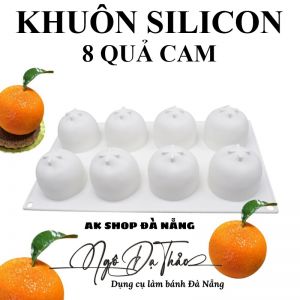 Khuôn silicon mousse 8 quả cam