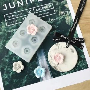 KHUÔN SILICON 6 HOA ĐÀO/MAI