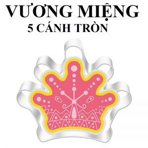 KHUÔN CUTTER INOX (VƯƠNG MIỆNG 5 CÁNH TRÒN)