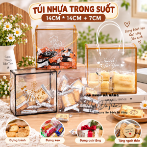 Túi nhựa đựng bánh kẹo 14*14*7