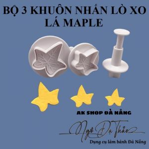 SET 3 KHUÔN CUTTER NHỰA ( LÁ MAPLE)