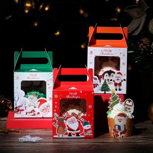 Hộp giấy cupcake 1 bánh - GIÁNG SINH