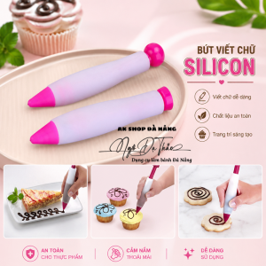 Bút silicon viết chữ lên bánh