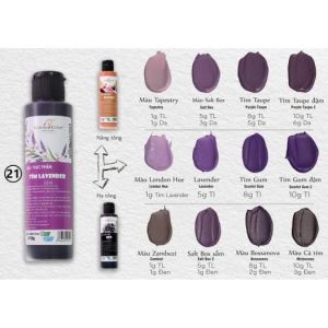 Màu siro nước Đồng Tiên Unicorn 60gr - 210gr ( TÍM LAVENDER)